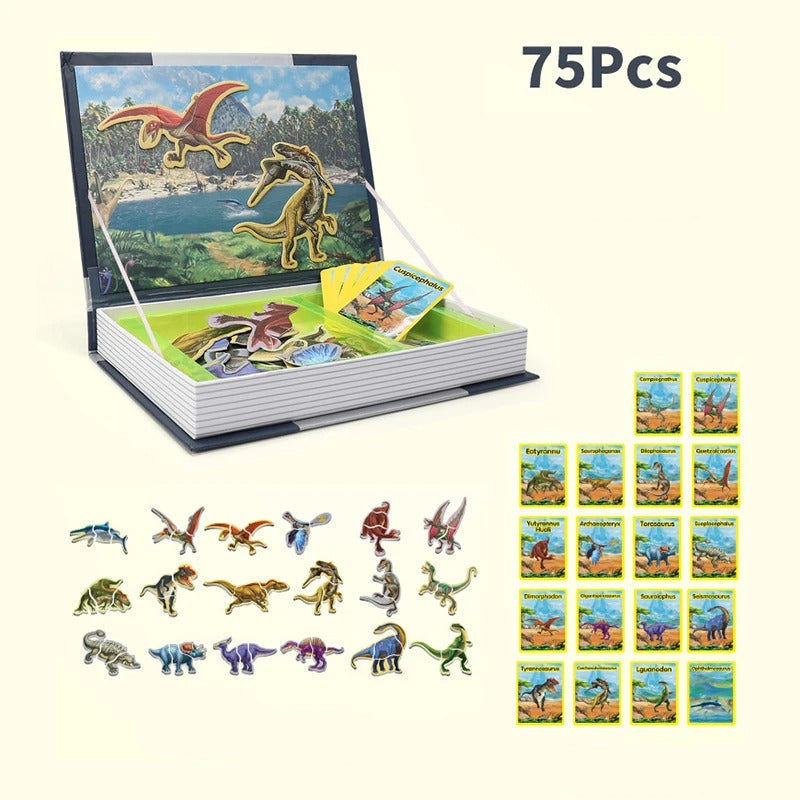 🦖 Puzzle Magnétique Dinosaure | Jeu Éducatif Montessori 🧩