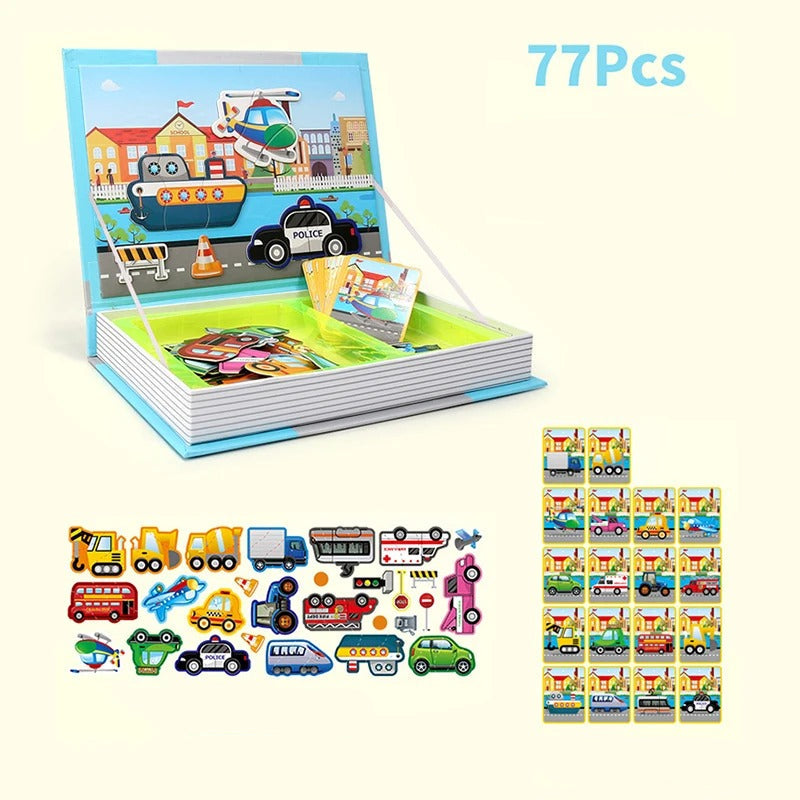 🚗 Puzzle Magnétique Transport | Jeu Éducatif Montessori 🧩🚦
