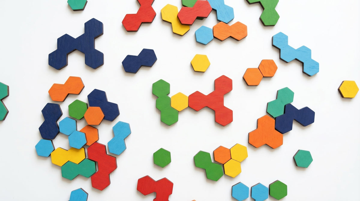 Tangram Hexagone Montessori Puzzle