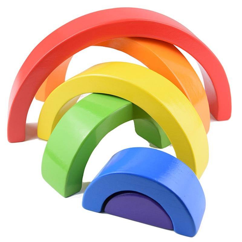 Arc-en-ciel Pastel Montessori Kids