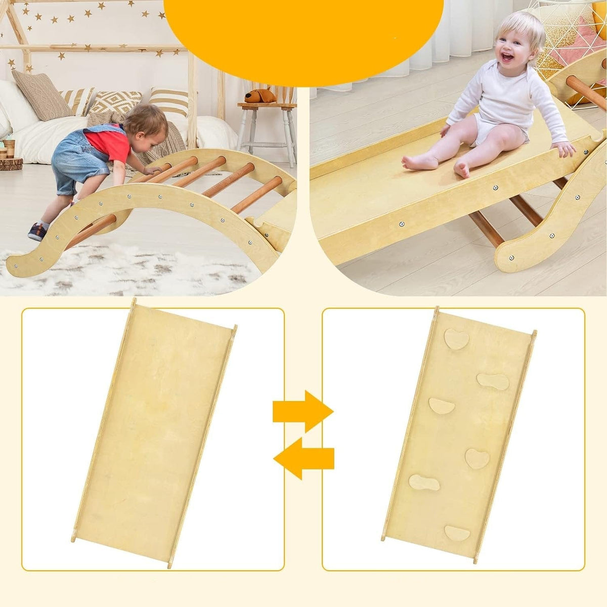 Arche d'Escalade Montessori avec Toboggan