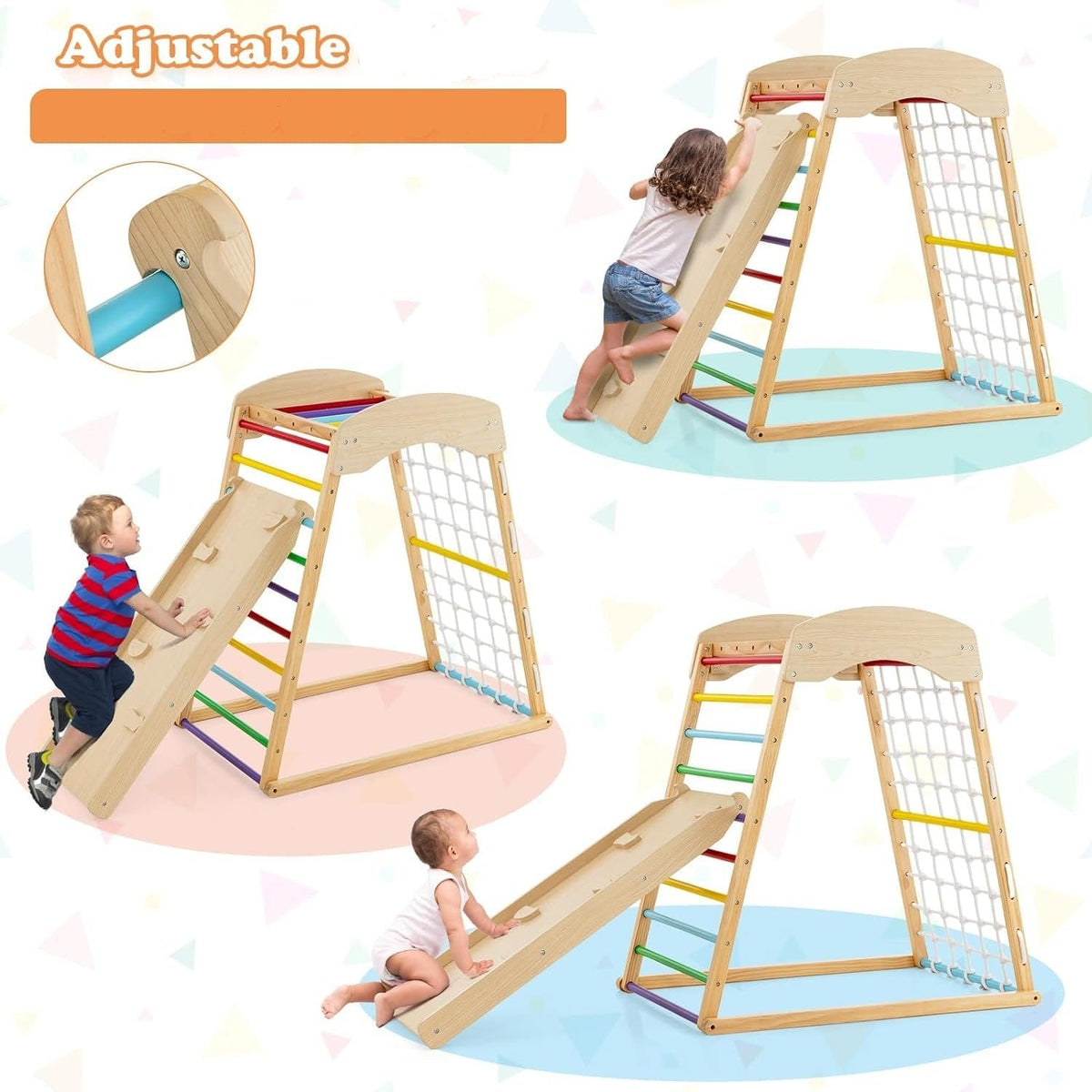 Tour d'Escalade avec Rampe Montessori