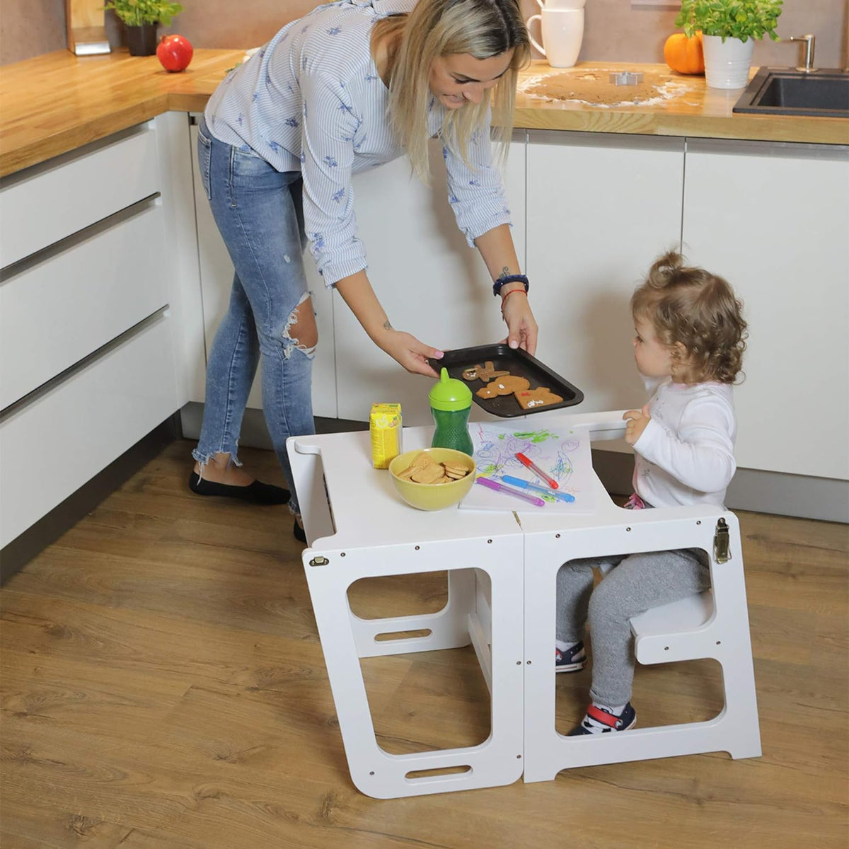 Tour d'observation : Table et chaise Montessori 2-en-1