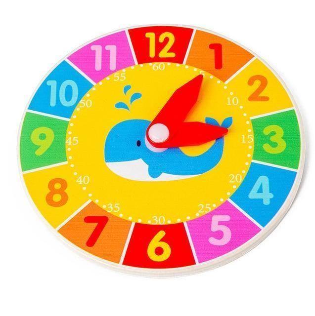 Horloge Éducative Montessori Baleine