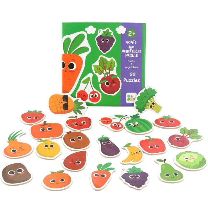 Matching Puzzle Éducatif: Découvre les Animaux, les Fruits et la Circulation en Montessori