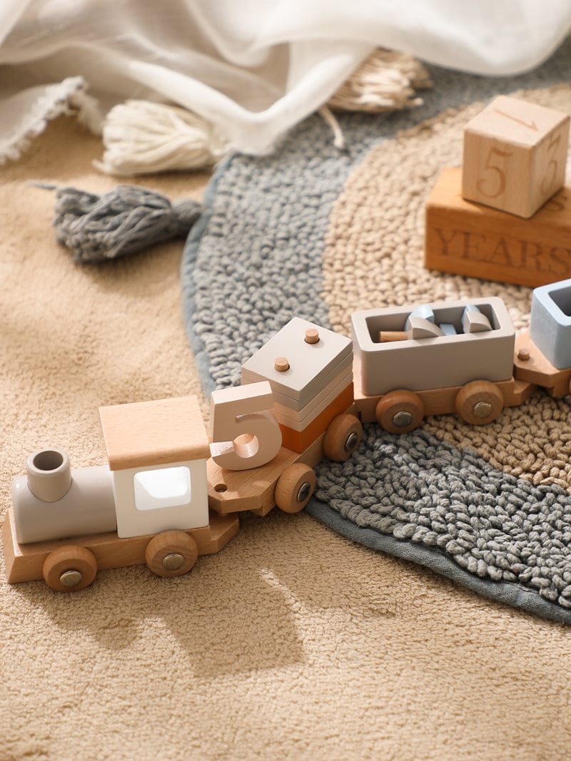 Train Montessori en Bois