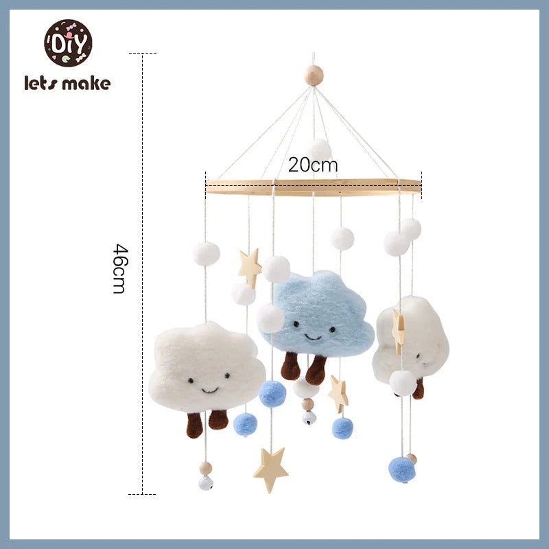 Mobile et Jouet de Naissance en Bois Montessori - Décoration et Eveil Sensoriel pour Bébé