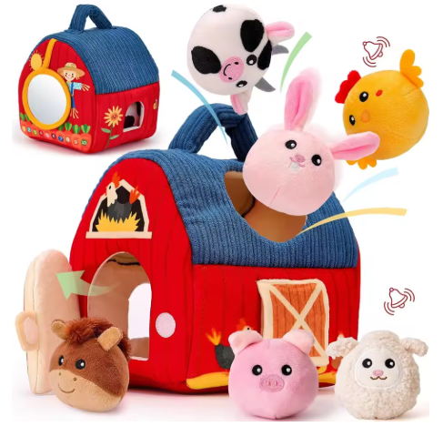Maison Sensorielle Montessori – Jouet Ferme Animaux pour Bébé