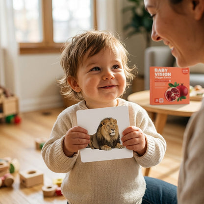 Cartes de stimulation visuelle pour bébé Montessori