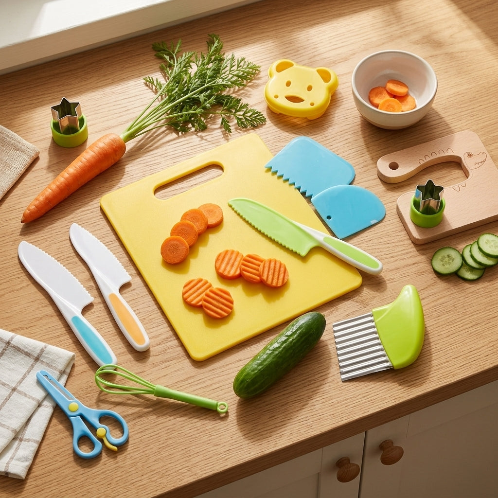 Couteaux Enfant – Kit de Cuisine 17 pièces