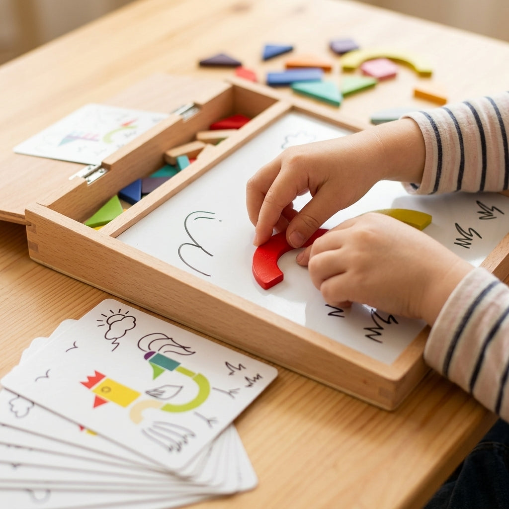 🧲 Puzzle Magnétique Montessori – Tableau Créatif & Éducatif pour Enfant
