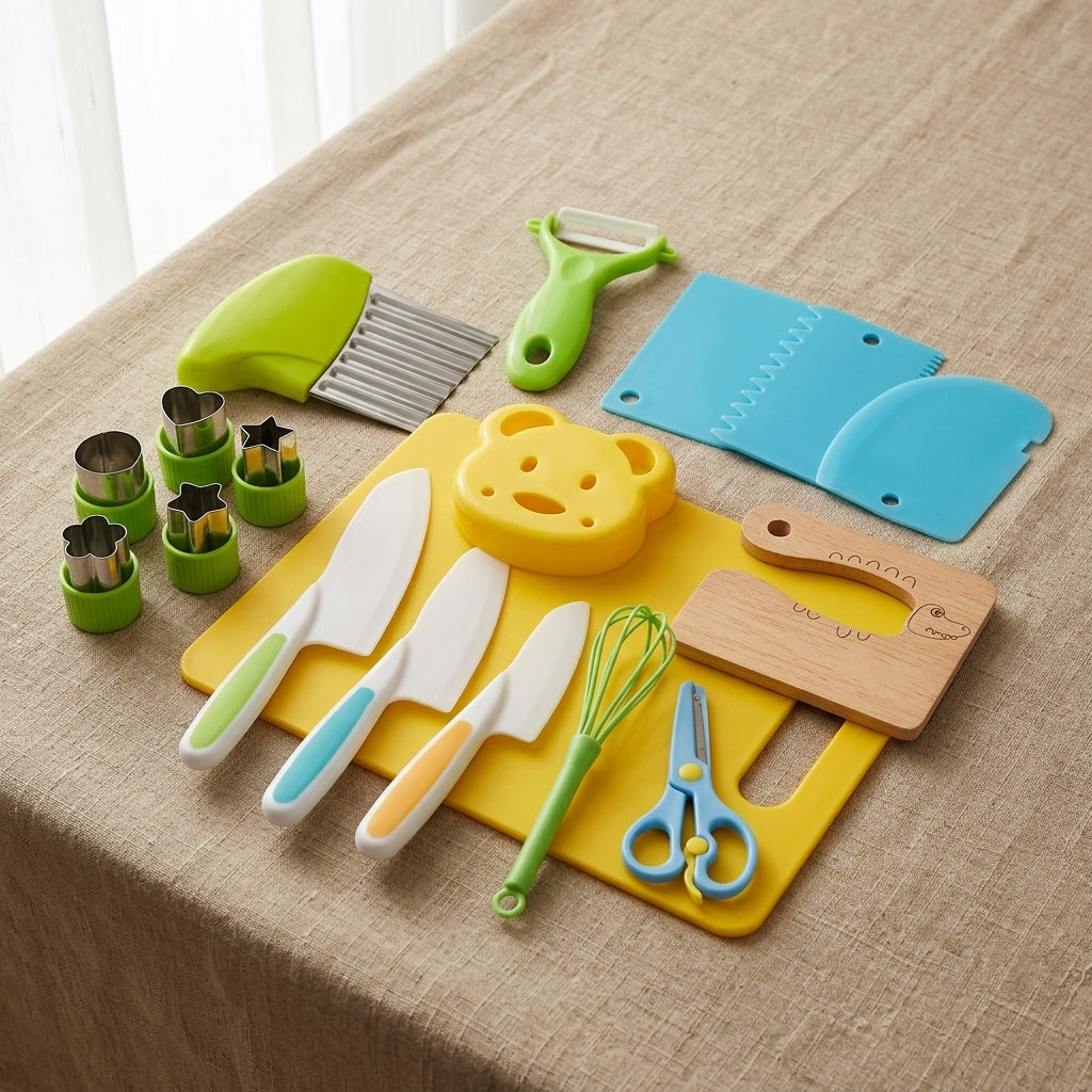 Couteaux Enfant – Kit de Cuisine 17 pièces