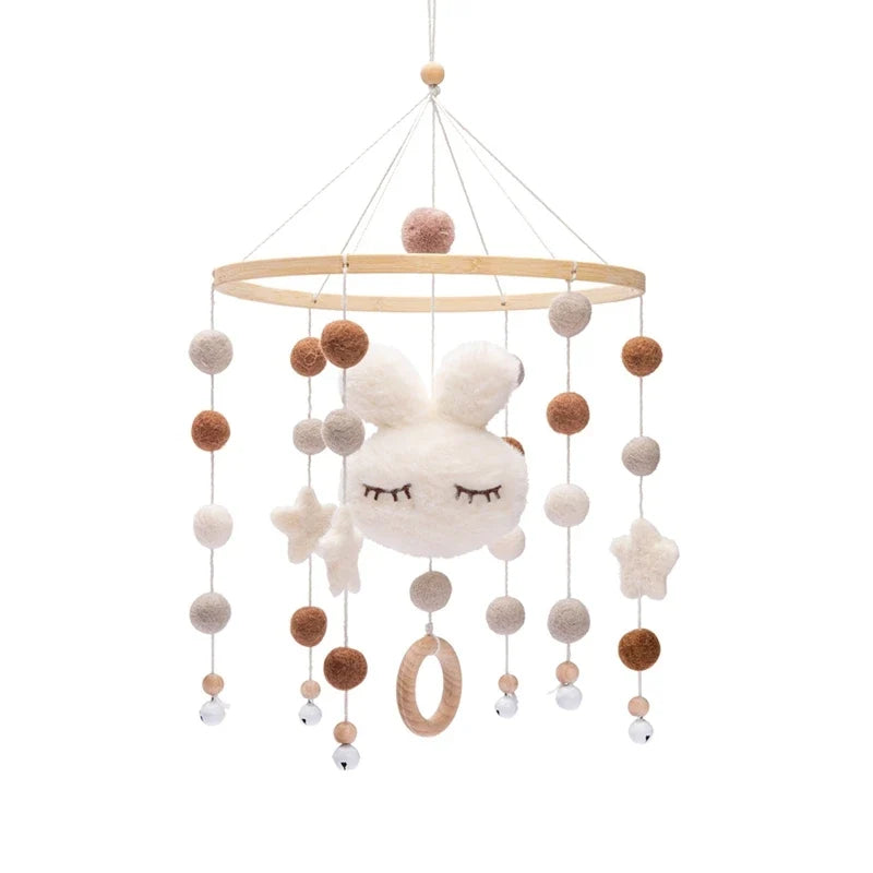Mobile et Jouet de Naissance en Bois Montessori - Décoration et Eveil Sensoriel pour Bébé