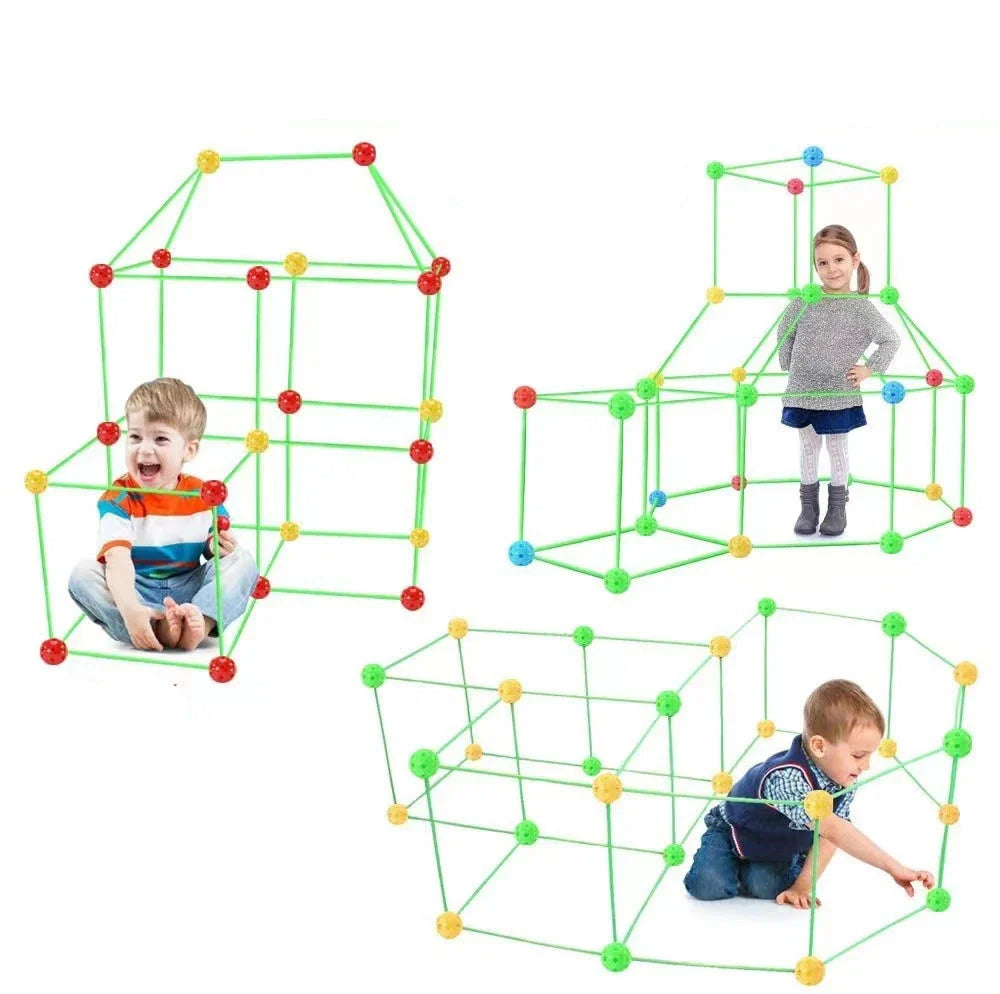 Kit de Construction Cabane Montessori – Jeu Éducatif et Créatif pour Enfant