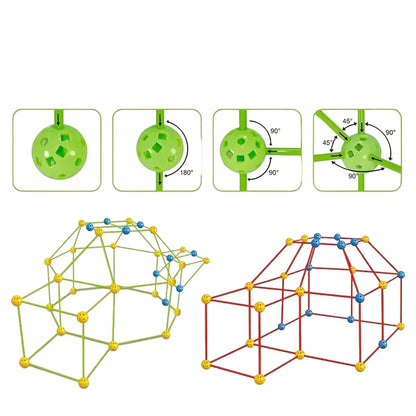 Kit de Construction Cabane Montessori – Jeu Éducatif et Créatif pour Enfant