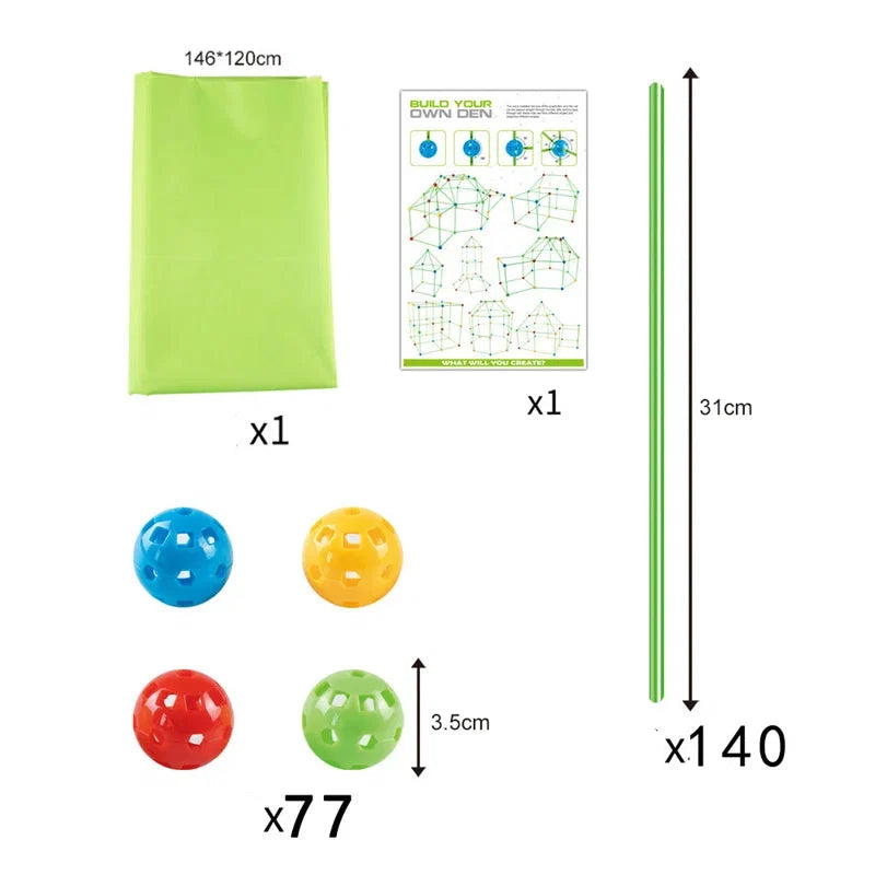 Kit de Construction Cabane Montessori – Jeu Éducatif et Créatif pour Enfant