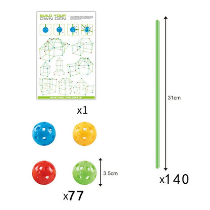 Kit de Construction Cabane Montessori – Jeu Éducatif et Créatif pour Enfant