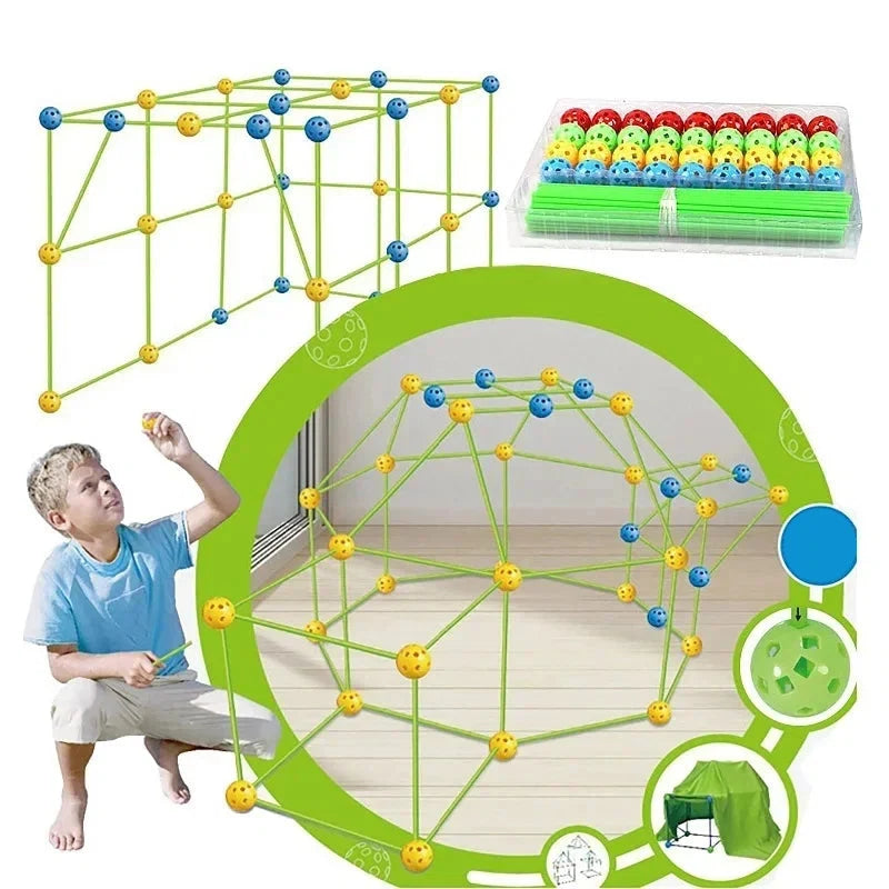Kit de Construction Cabane Montessori – Jeu Éducatif et Créatif pour Enfant