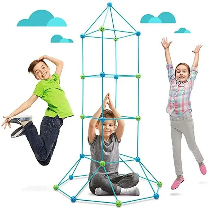 Kit de Construction Cabane Montessori – Jeu Éducatif et Créatif pour Enfant