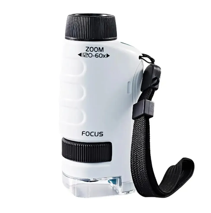 🔬 Microscope de Poche Portable pour Enfants – Grossissement jusqu'à 120x