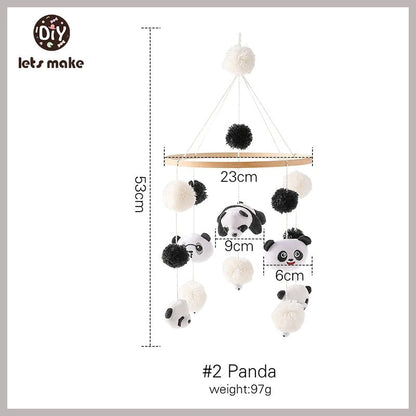 Mobile et Jouet de Naissance en Bois Montessori - Décoration et Eveil Sensoriel pour Bébé