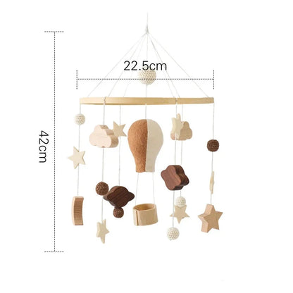 Mobile et Jouet de Naissance en Bois Montessori - Décoration et Eveil Sensoriel pour Bébé