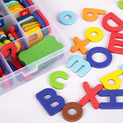 ABC MasterKit™ - Ensemble Magnétique Alphabet et Tableau | 104/208 Pièces Éducatives Montessori