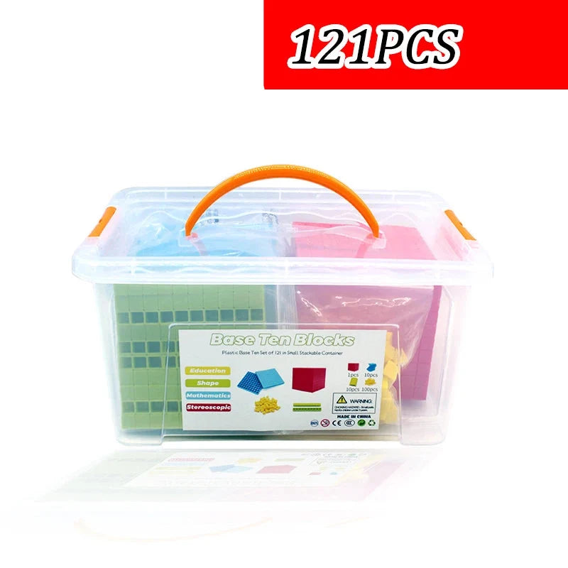 Cube mathématique décimal pour enfants - Jouets d'apprentissage numérique.