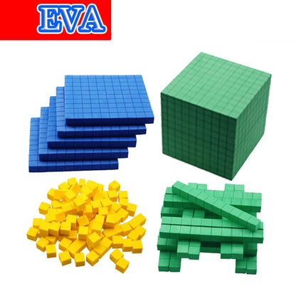 Cube mathématique décimal pour enfants - Jouets d'apprentissage numérique.