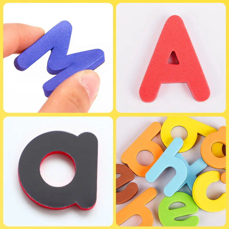 ABC MasterKit™ - Ensemble Magnétique Alphabet et Tableau | 104/208 Pièces Éducatives Montessori