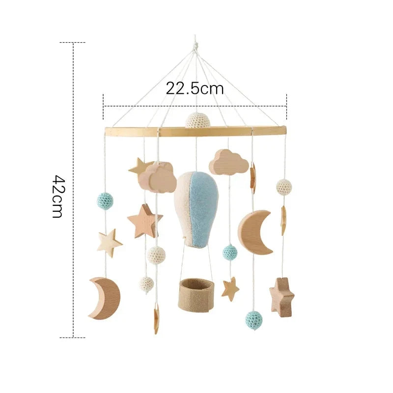 Mobile et Jouet de Naissance en Bois Montessori - Décoration et Eveil Sensoriel pour Bébé