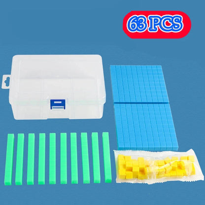 Cube mathématique décimal pour enfants - Jouets d'apprentissage numérique.