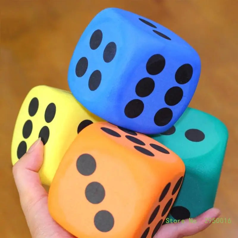 🎲 Grand Dé en Mousse Éducatif 80mm – Couleurs Aléatoires | Jouet Mathématique Ludique pour Enfants