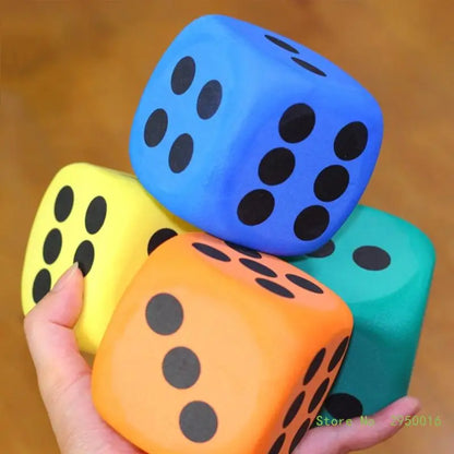 🎲 Grand Dé en Mousse Éducatif 80mm – Couleurs Aléatoires | Jouet Mathématique Ludique pour Enfants