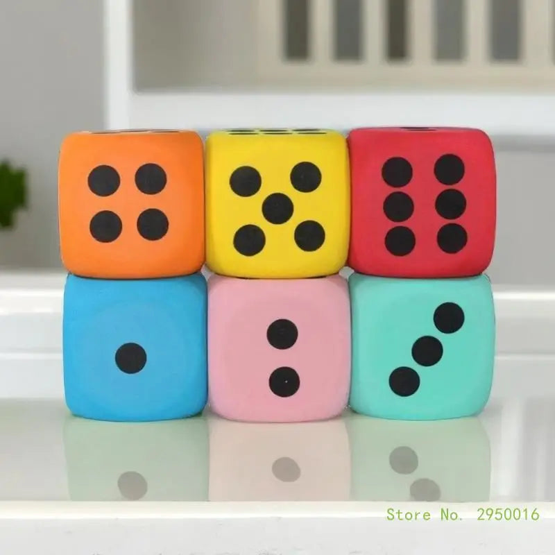 🎲 Grand Dé en Mousse Éducatif 80mm – Couleurs Aléatoires | Jouet Mathématique Ludique pour Enfants