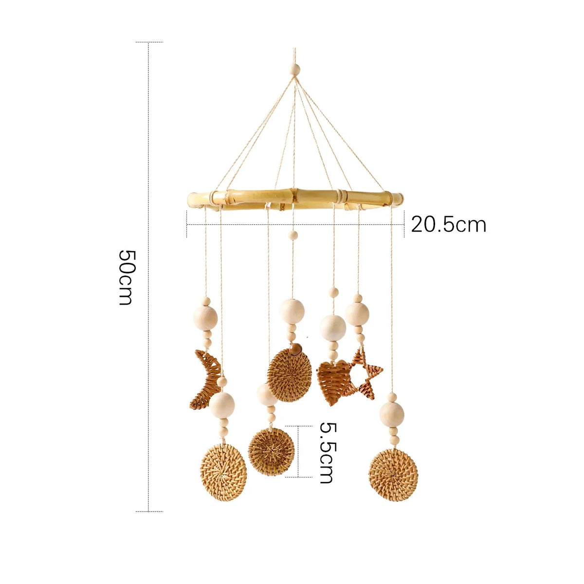 Mobile et Jouet de Naissance en Bois Montessori - Décoration et Eveil Sensoriel pour Bébé