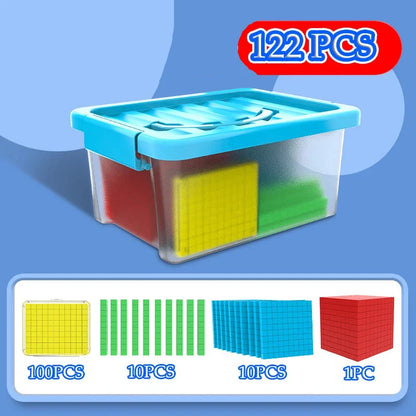 Cube mathématique décimal pour enfants - Jouets d'apprentissage numérique.