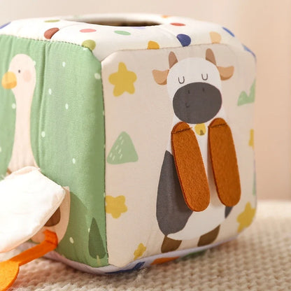 Cube Sensoriel Montessori pour Bébé - Boîte Magique Éducative et Ludique