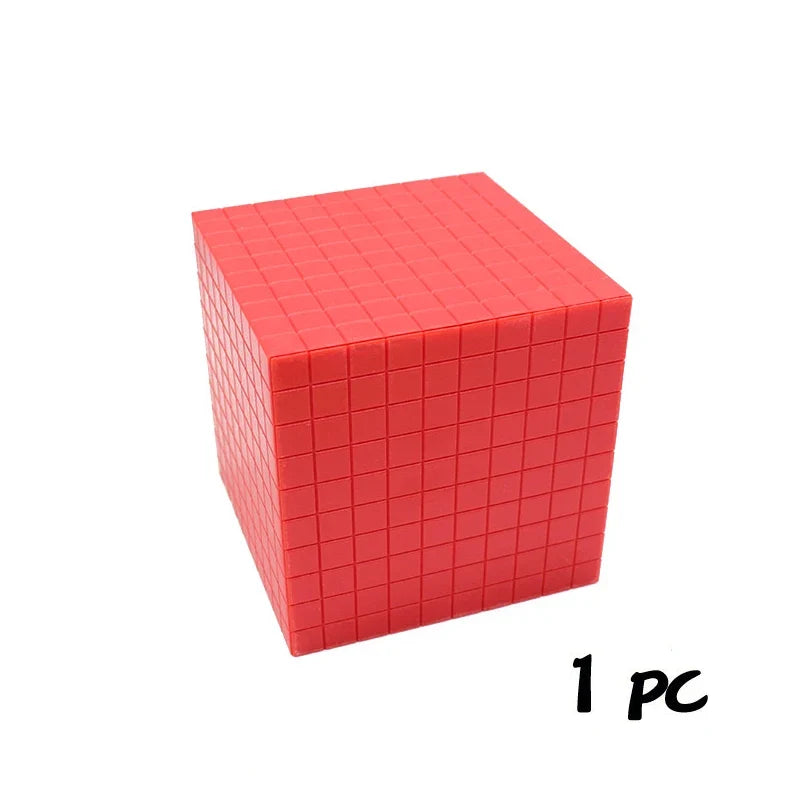 Cube mathématique décimal pour enfants - Jouets d'apprentissage numérique.