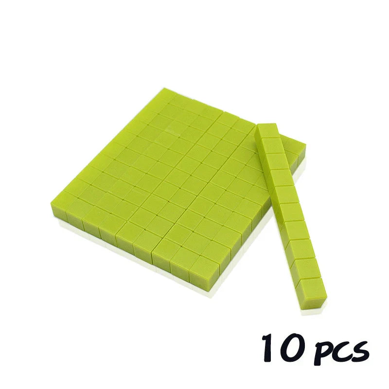 Cube mathématique décimal pour enfants - Jouets d'apprentissage numérique.