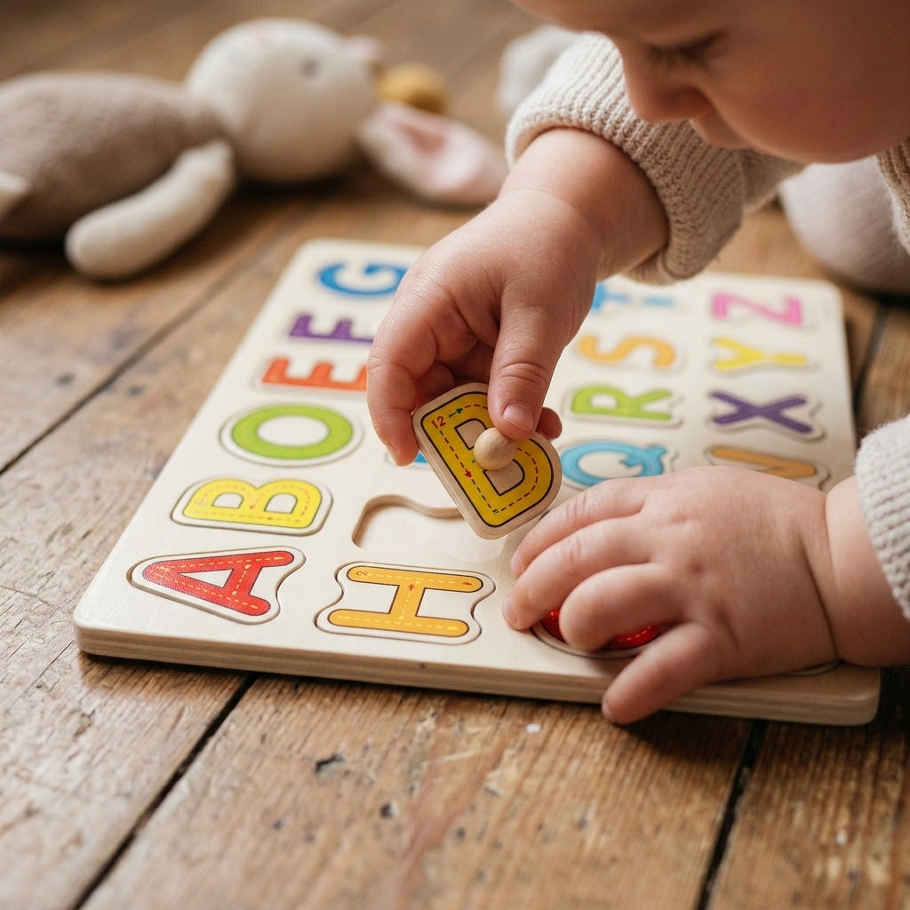 Plateau Alphabet Majuscule Montessori