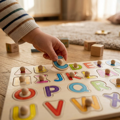 Plateau Alphabet Majuscule Montessori