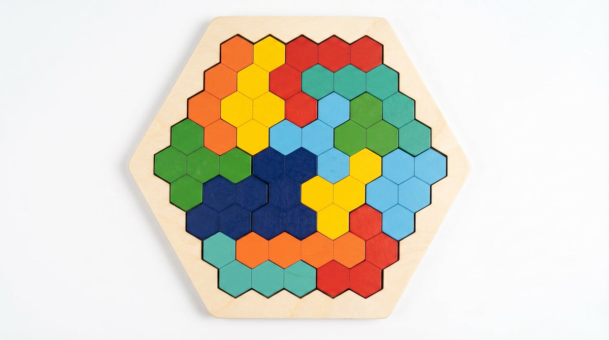Tangram Hexagone Montessori Puzzle