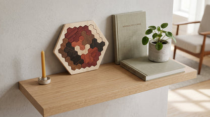 Tangram Hexagone en Bois Montessori Puzzle