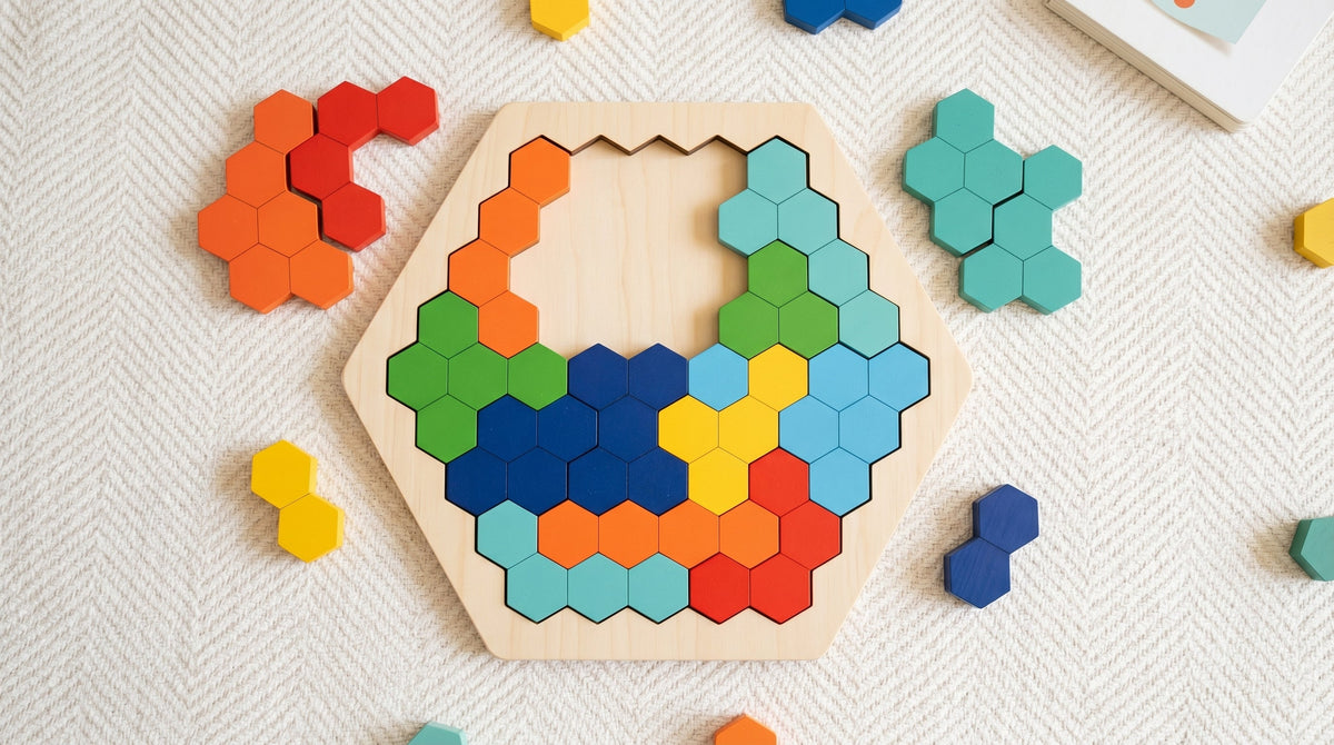 Tangram Hexagone Montessori Puzzle