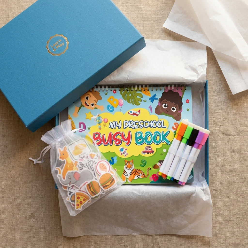 🎒 Busy Book Montessori – Livre d’Activités Éducatif Complet (Dès 2 ans)