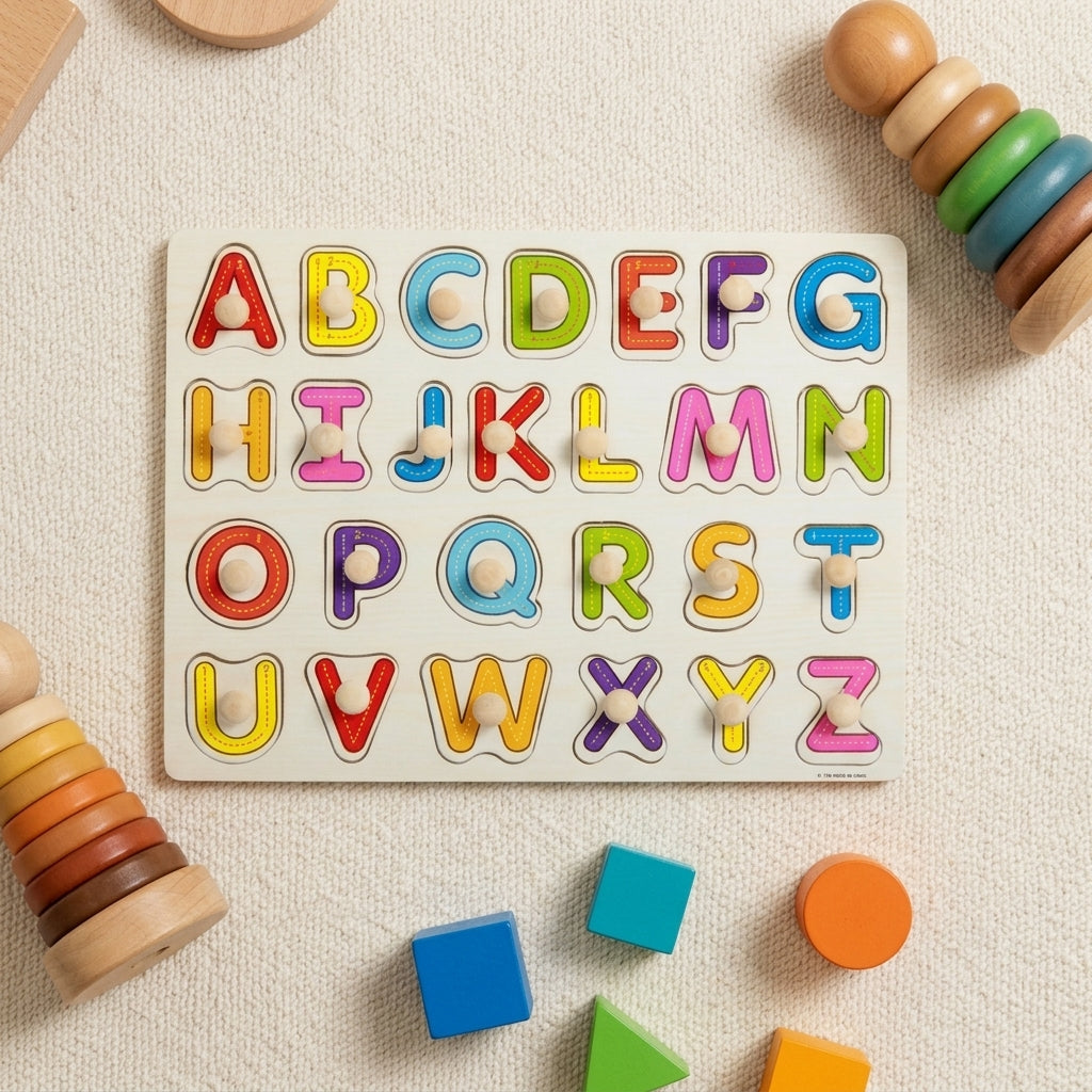 Plateau Alphabet Majuscule Montessori