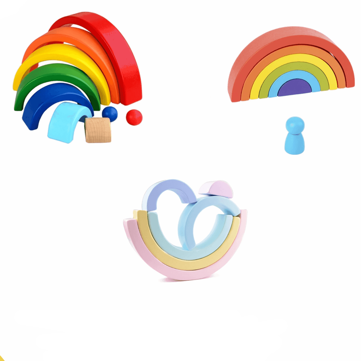 Arc-en-ciel Pastel Montessori Kids