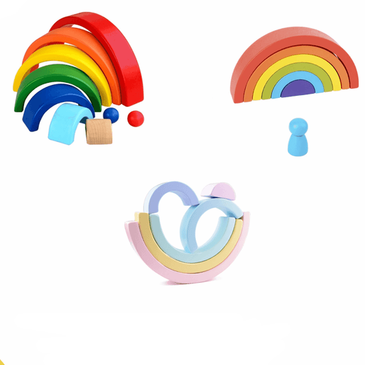 Arc-en-ciel Pastel Montessori Kids