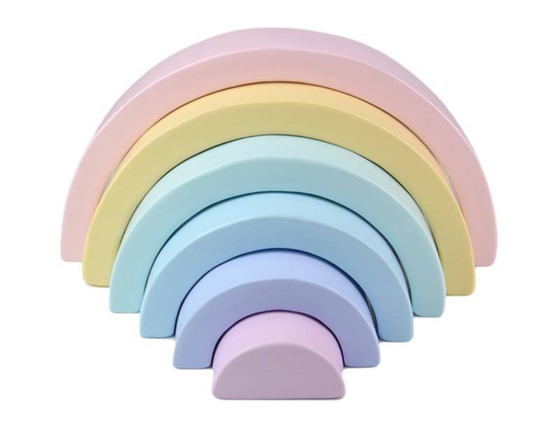 Arc-en-ciel Pastel Montessori Kids